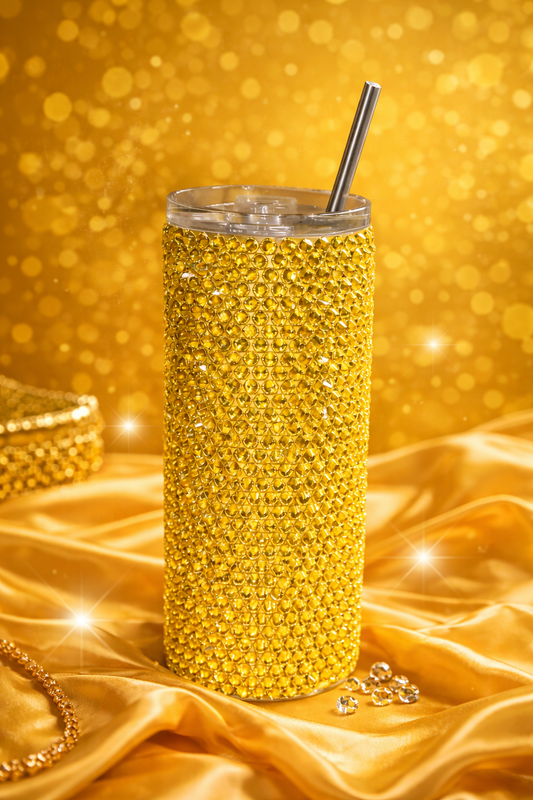 Daisy - Handcrafted Rhinestone Stainless Steel Tumbler